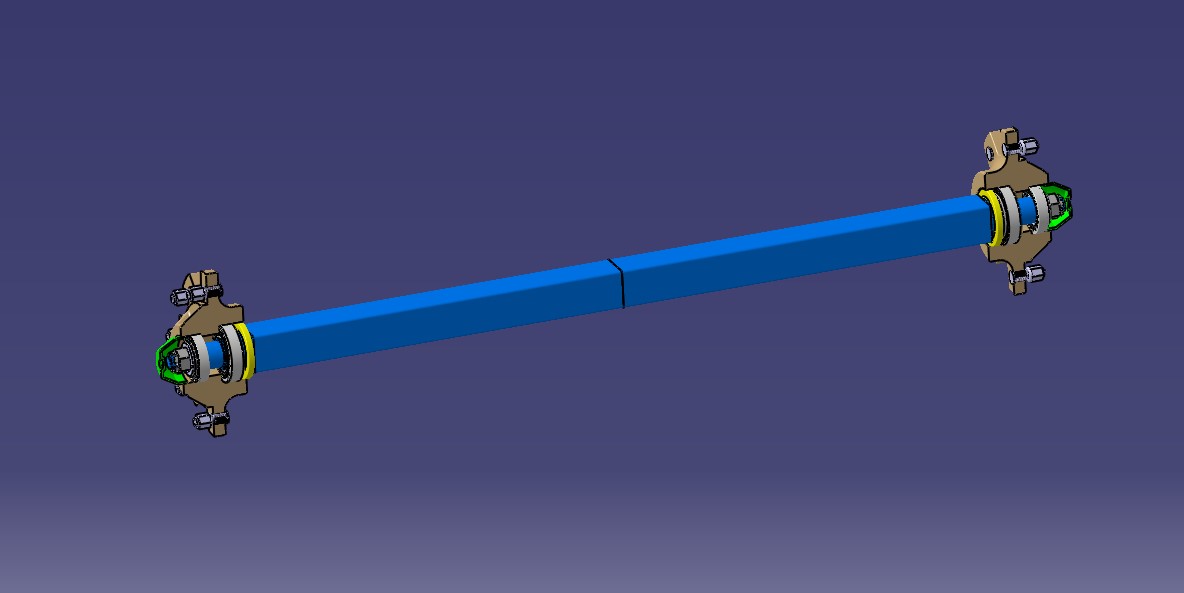 非制动车轴 10 t